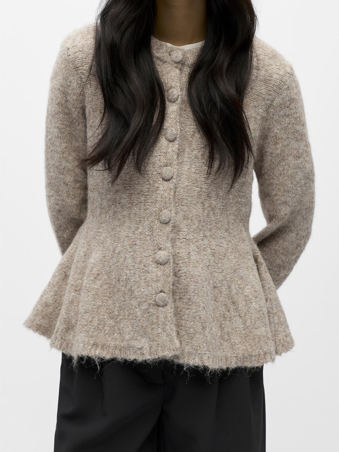 OBJSAGGIA Knit Cardigan - Humus - VERO MODA & VILA Bergvik