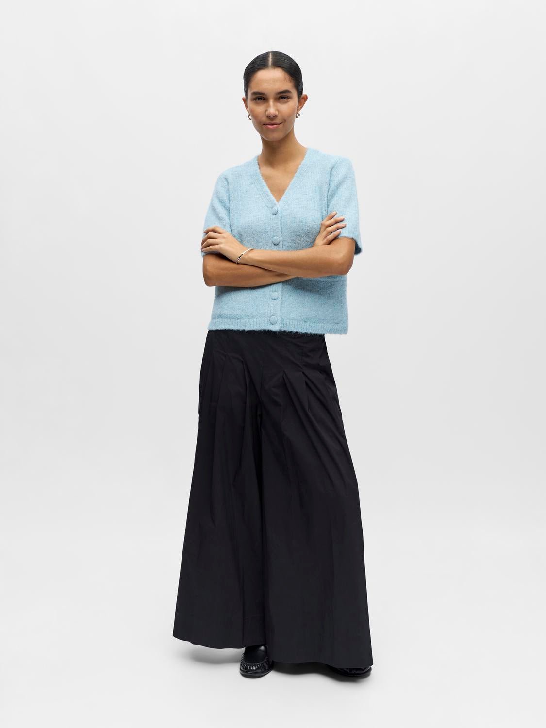 OBJSAGGIA Knit Cardigan - Winter Sky - VERO MODA & VILA Bergvik