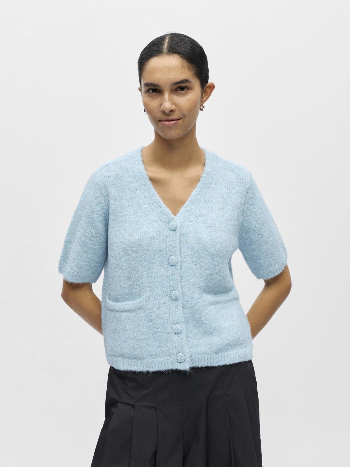 OBJSAGGIA Knit Cardigan - Winter Sky - VERO MODA & VILA Bergvik