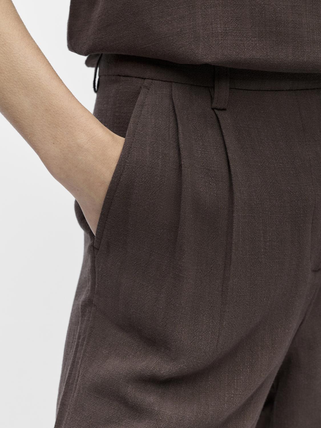 OBJSANNE Shorts - Seal Brown - VERO MODA & VILA Bergvik