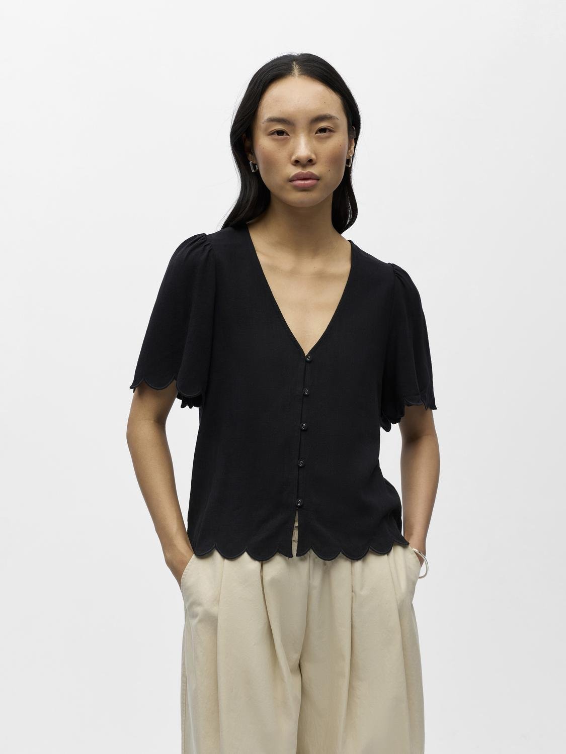 OBJSANNE Top - Black - VERO MODA & VILA Bergvik