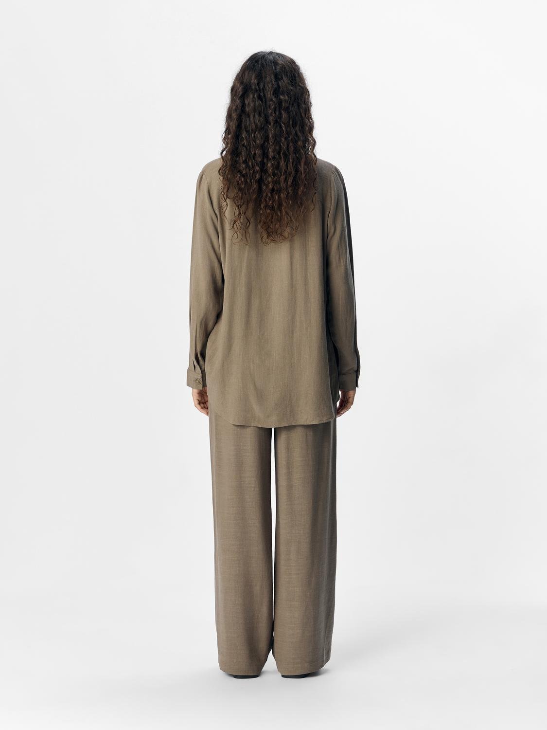 OBJSANNE Trousers - Morel - VERO MODA & VILA Bergvik