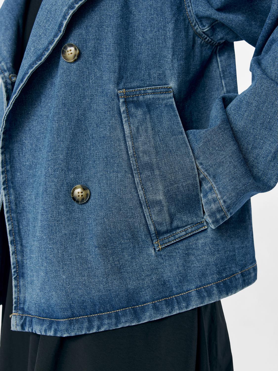 OBJTILLA Denim Jacket - Medium Blue Denim - VERO MODA & VILA Bergvik