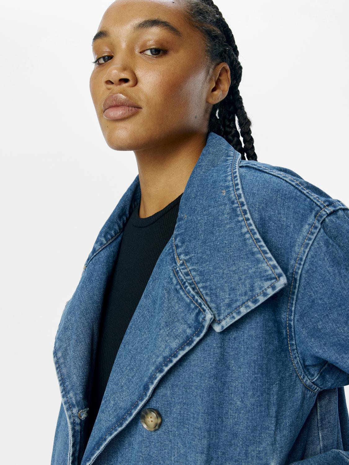 OBJTILLA Denim Jacket - Medium Blue Denim - VERO MODA & VILA Bergvik