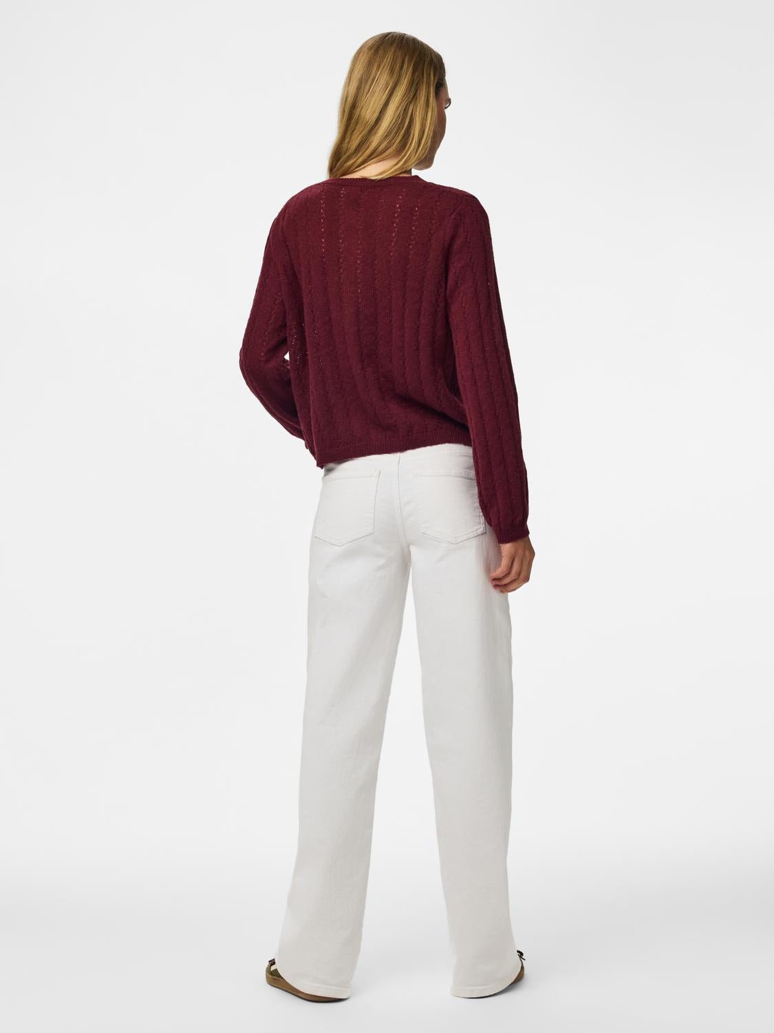 PCADA Knitted Cardigan - Winetasting - VERO MODA & VILA Bergvik