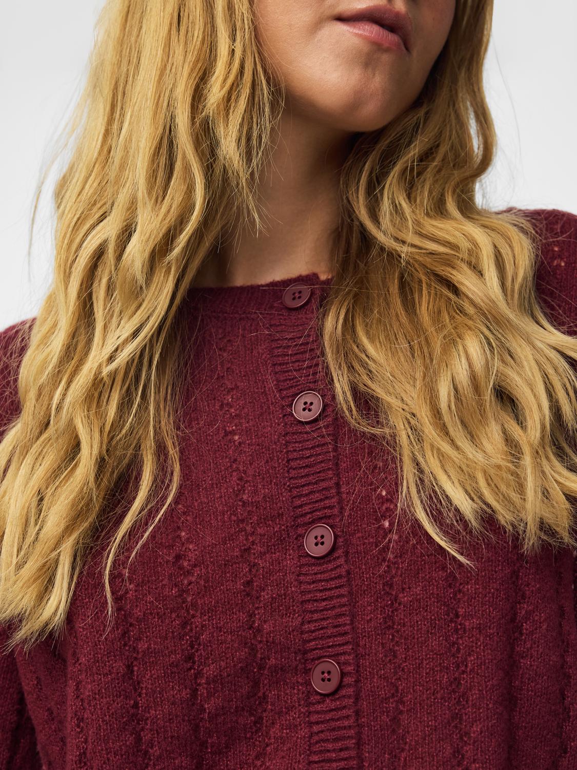 PCADA Knitted Cardigan - Winetasting - VERO MODA & VILA Bergvik