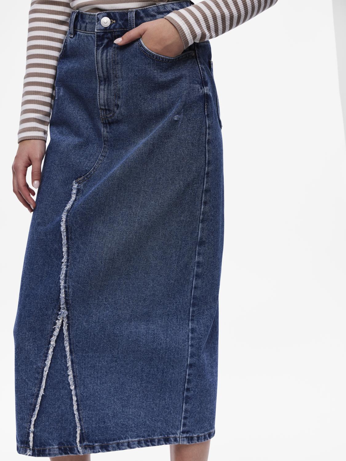 PCALFI Skirt - Medium Blue Denim - VERO MODA & VILA Bergvik