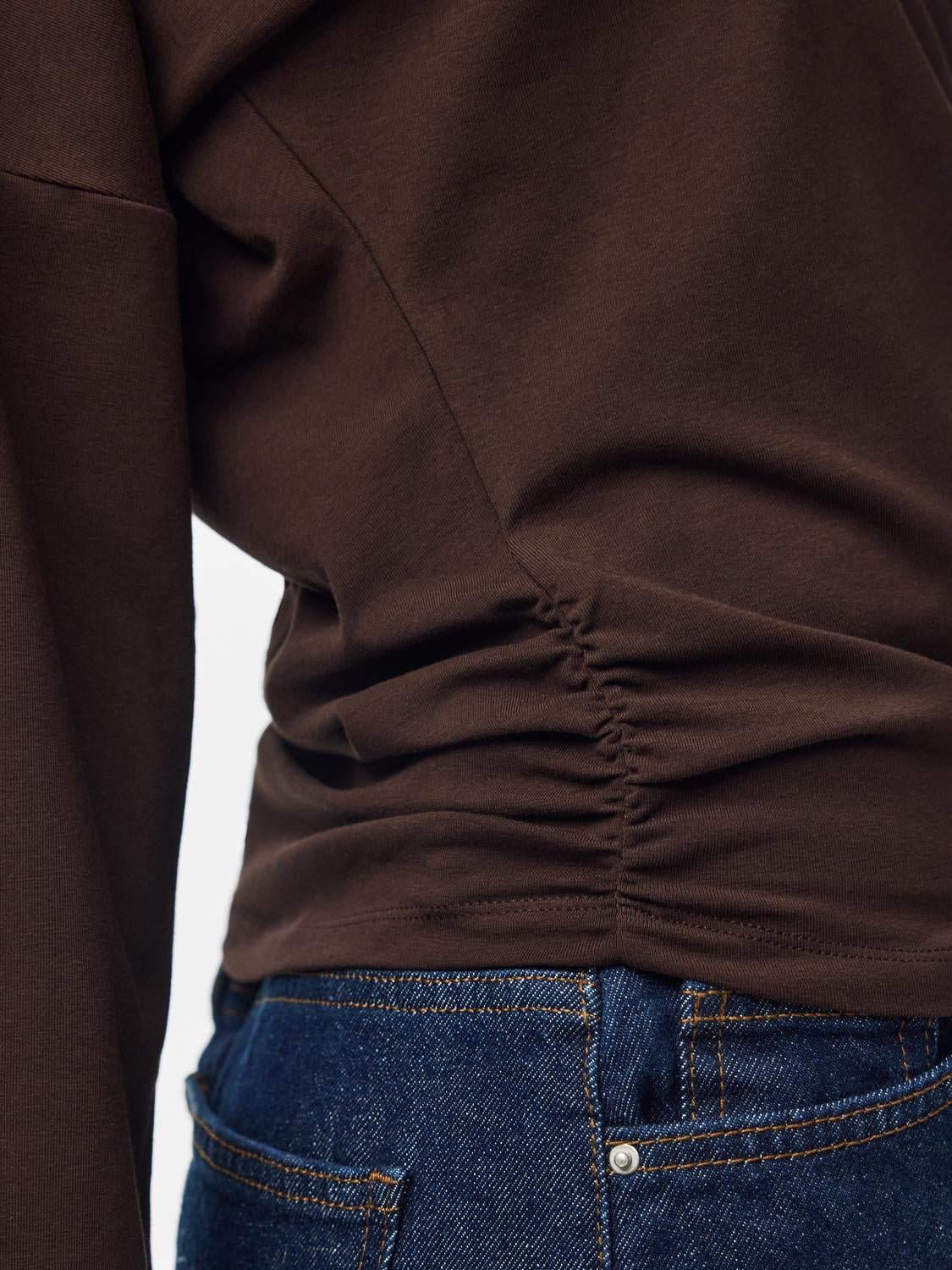 PCALLI Top - Chocolate Plum - VERO MODA & VILA Bergvik