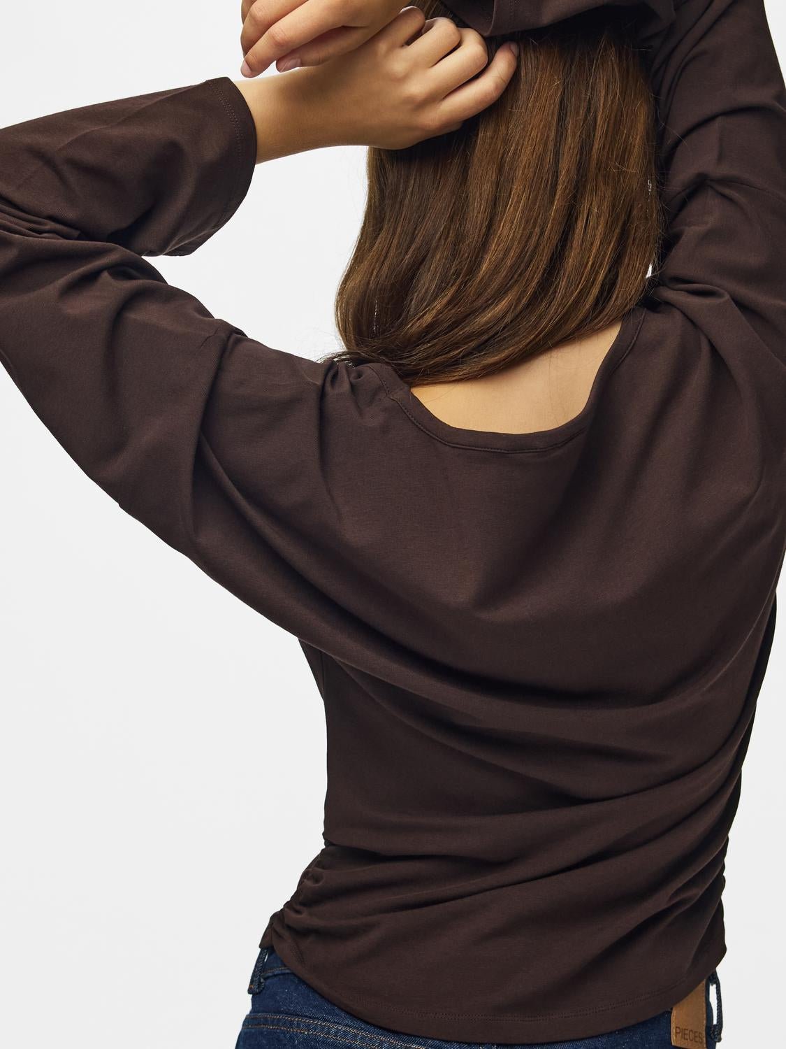 PCALLI Top - Chocolate Plum - VERO MODA & VILA Bergvik