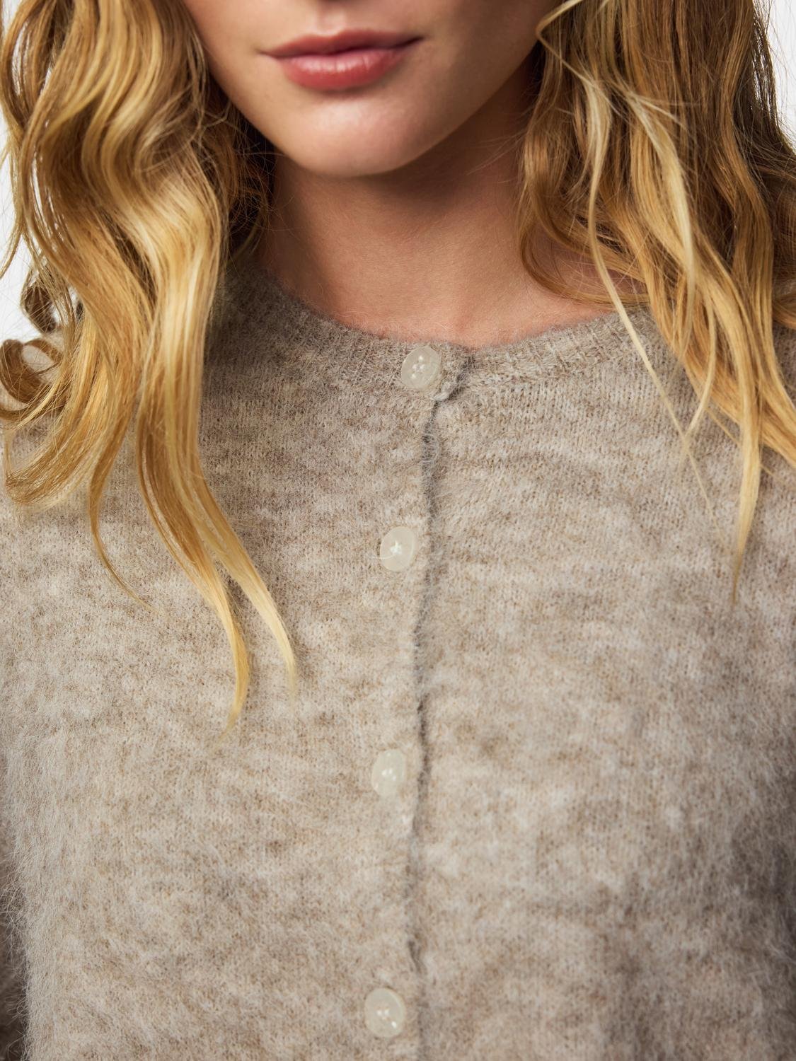 PCALLIE Knitted Cardigan - Greige - VERO MODA & VILA Bergvik