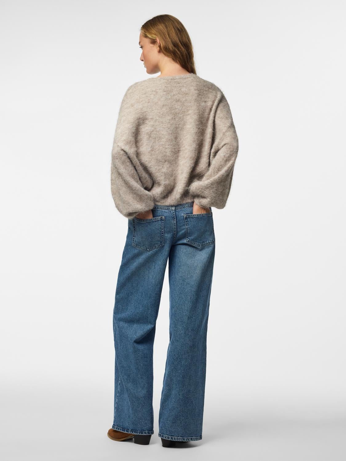 PCALLIE Knitted Cardigan - Greige - VERO MODA & VILA Bergvik
