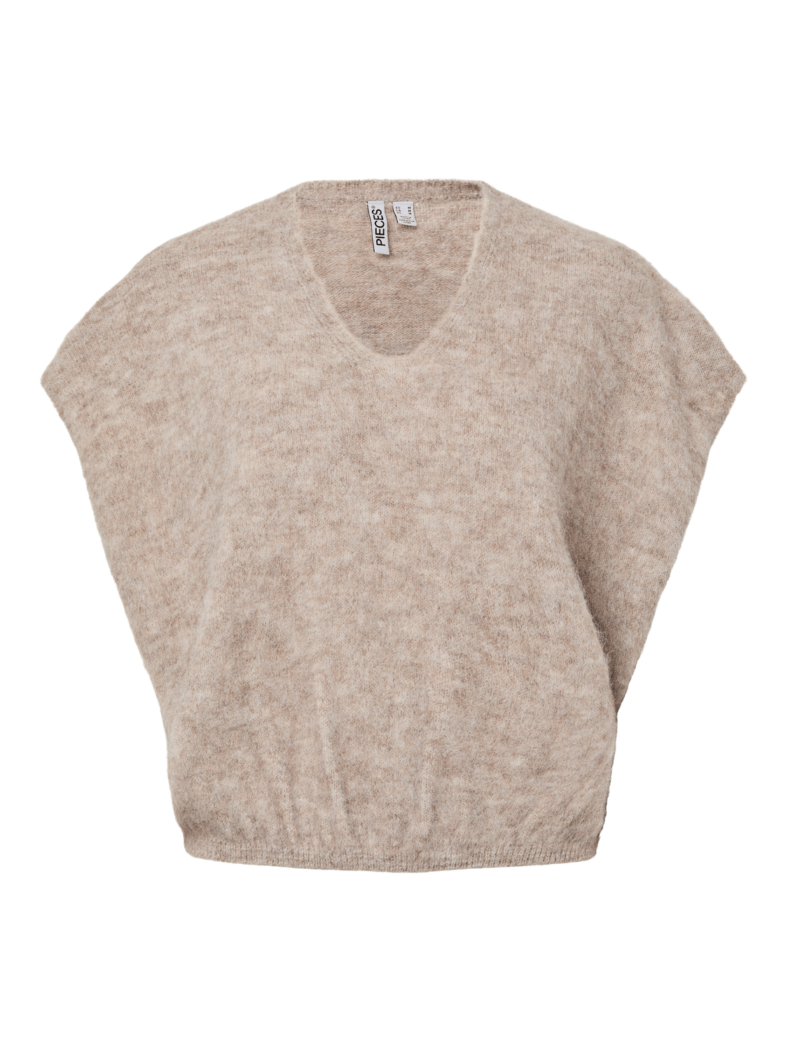 PCALLIE Knitted Waistcoat - Greige - VERO MODA & VILA Bergvik