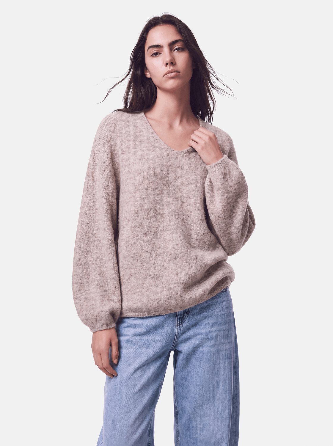 PCALLIE Pullover - Greige - VERO MODA & VILA Bergvik