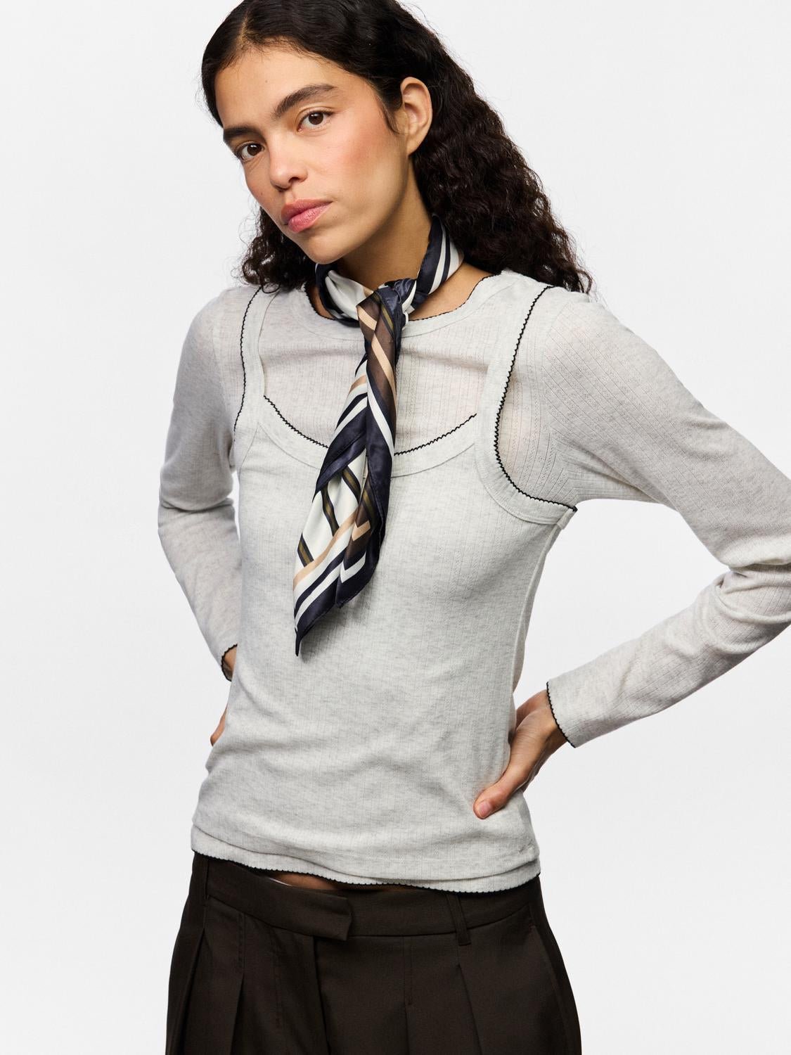 PCAMANDA Light Scarf - Dark Olive - VERO MODA & VILA Bergvik