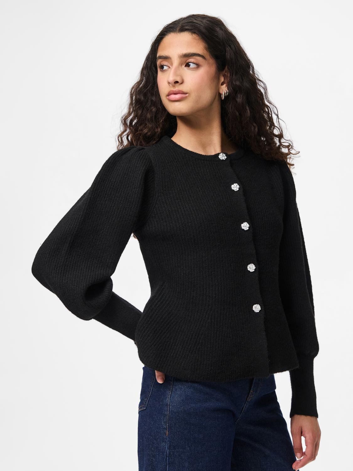 PCANNIE Knit Cardigan - Black - VERO MODA & VILA Bergvik