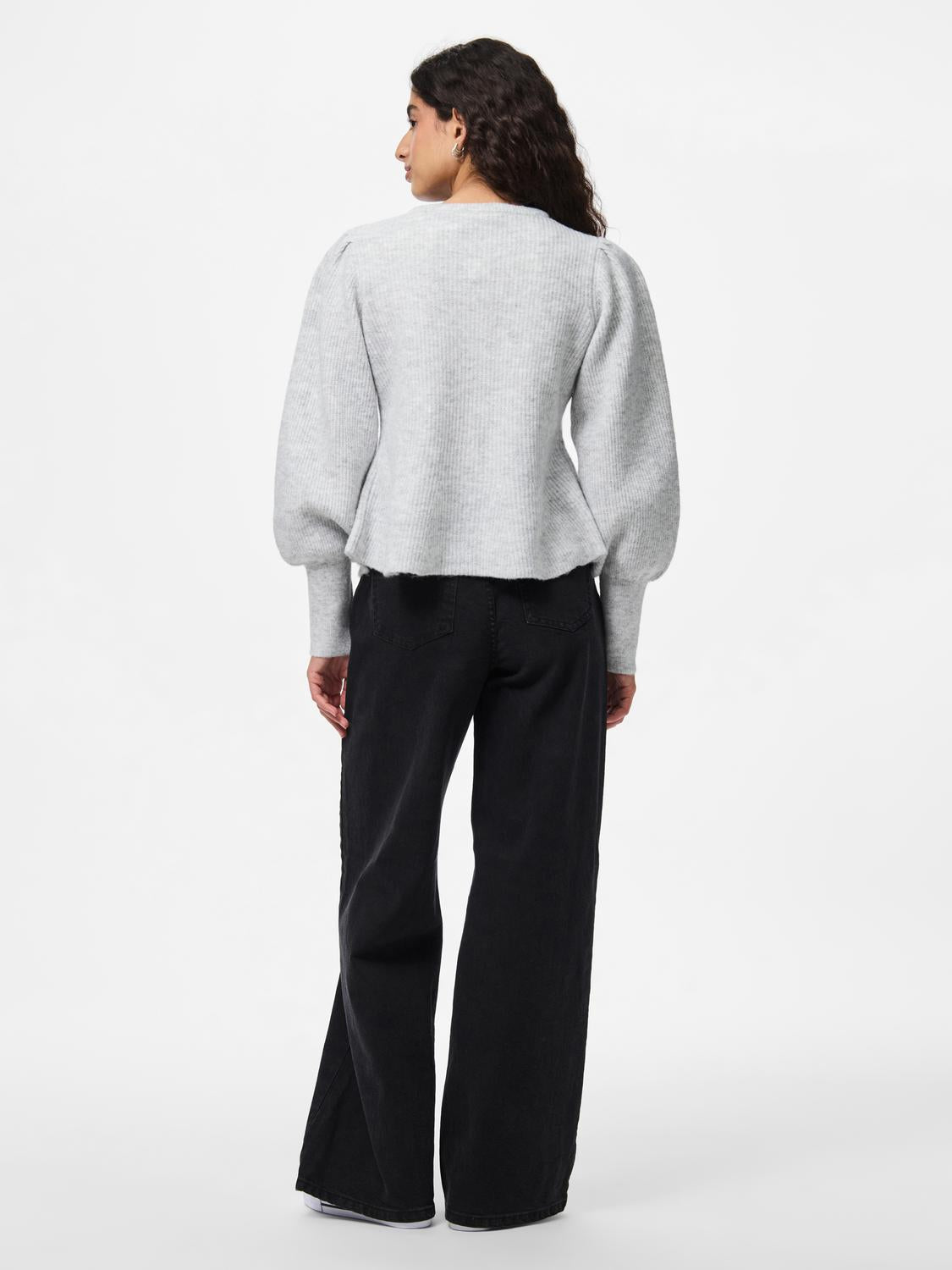 PCANNIE Knit Cardigan - Light Grey Melange - VERO MODA & VILA Bergvik