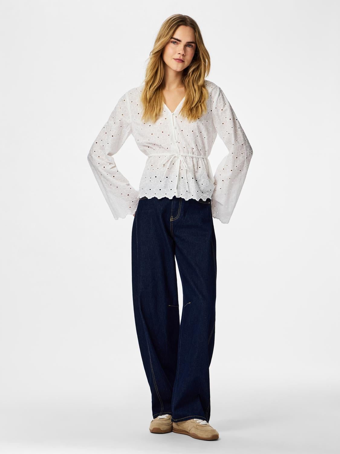 PCARMORINE Top - Cloud Dancer - VERO MODA & VILA Bergvik