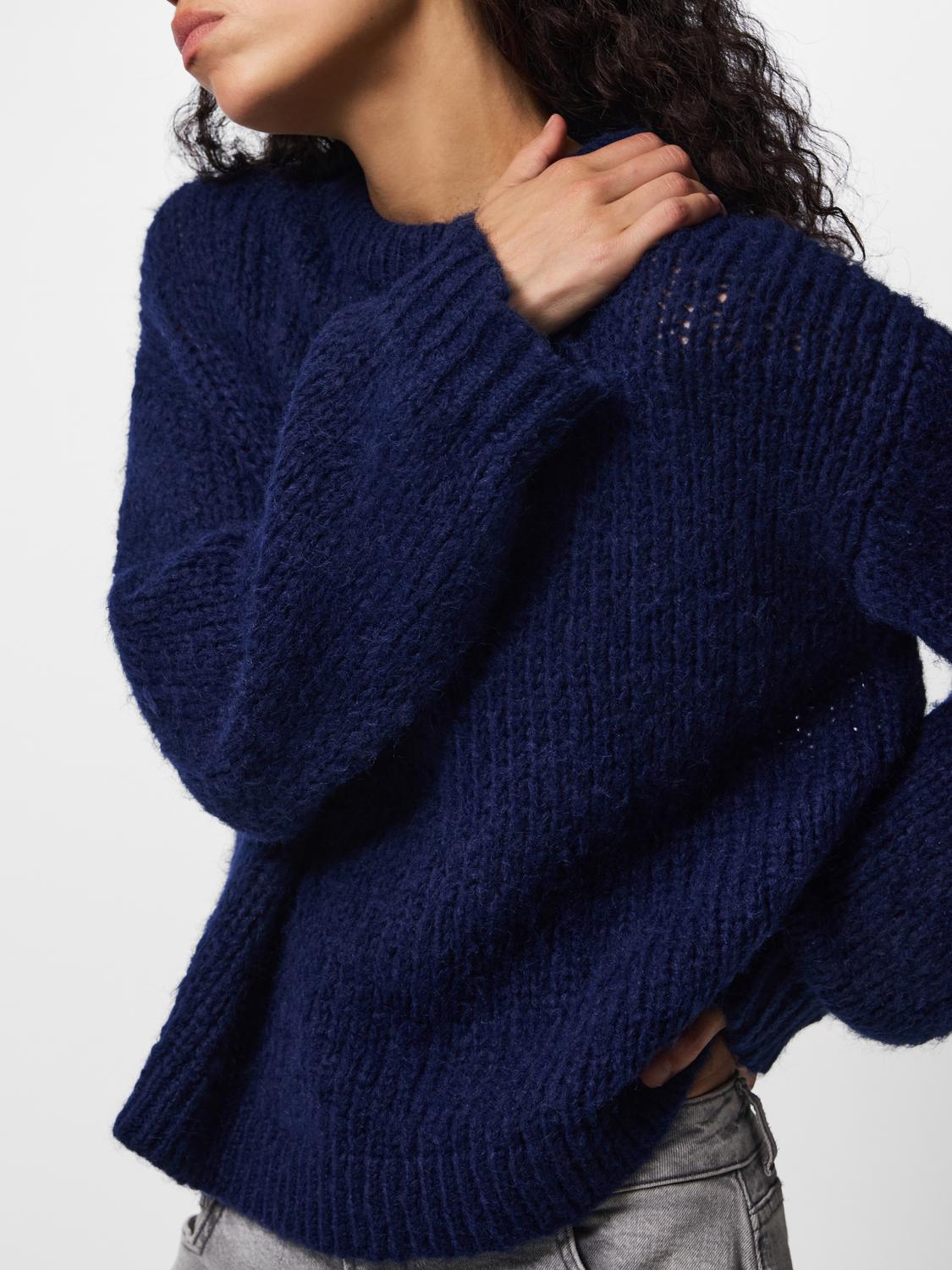 PCDORTHEA Knitted Top - Maritime Blue - VERO MODA & VILA Bergvik