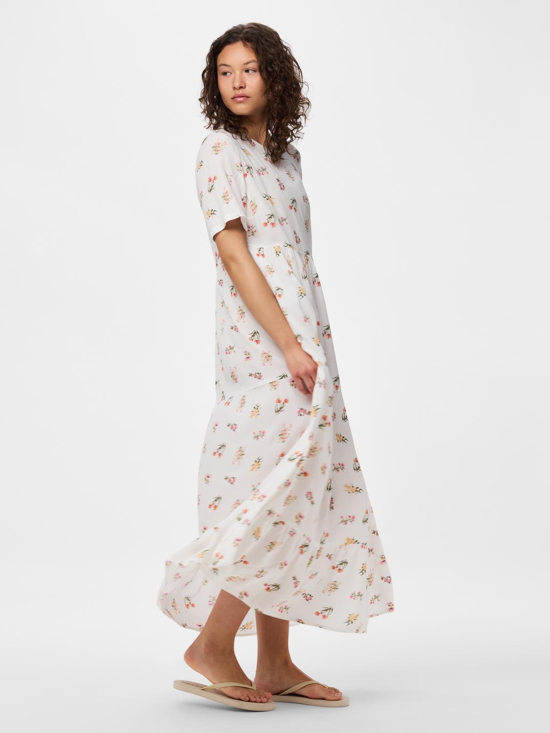PCEVIE Long Dress - Bright White - VERO MODA & VILA Bergvik