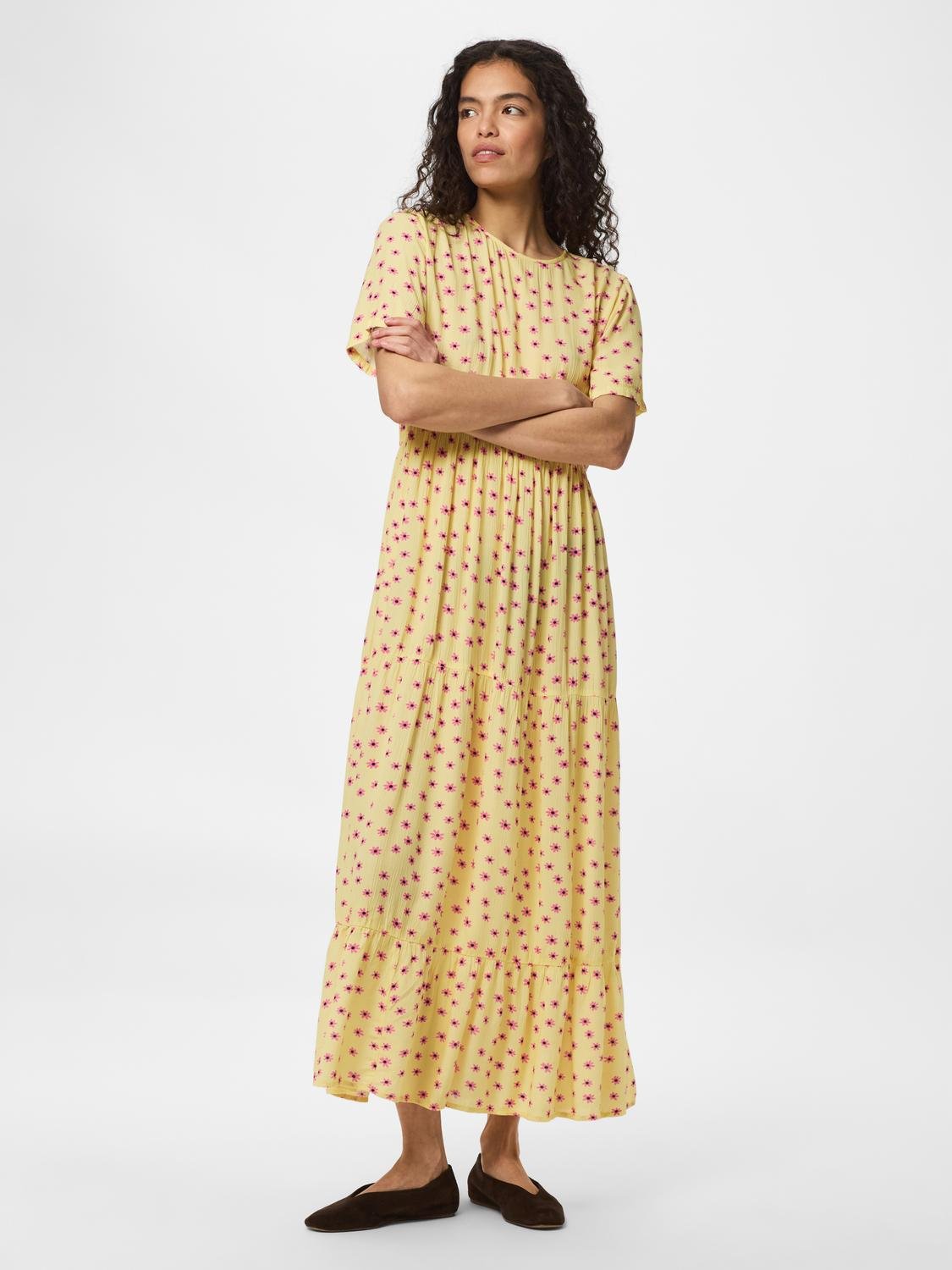 PCEVIE Long Dress - French Vanilla - VERO MODA & VILA Bergvik