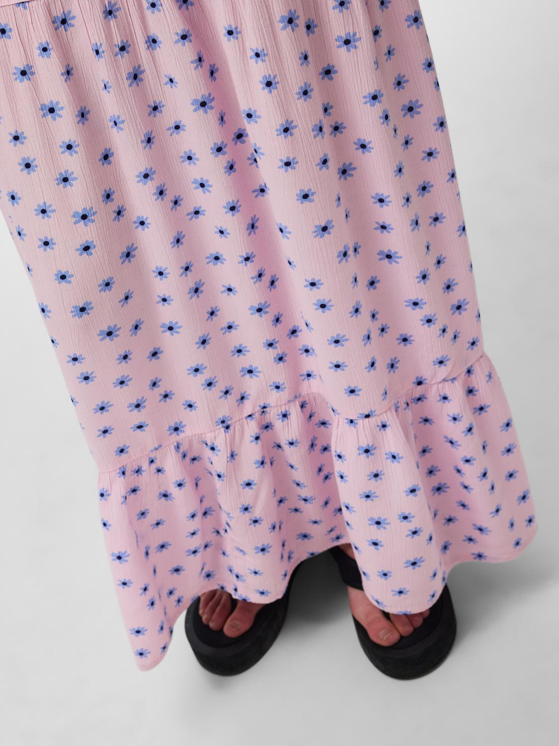 PCEVIE Long Dress - Roseate Spoonbill - VERO MODA & VILA Bergvik