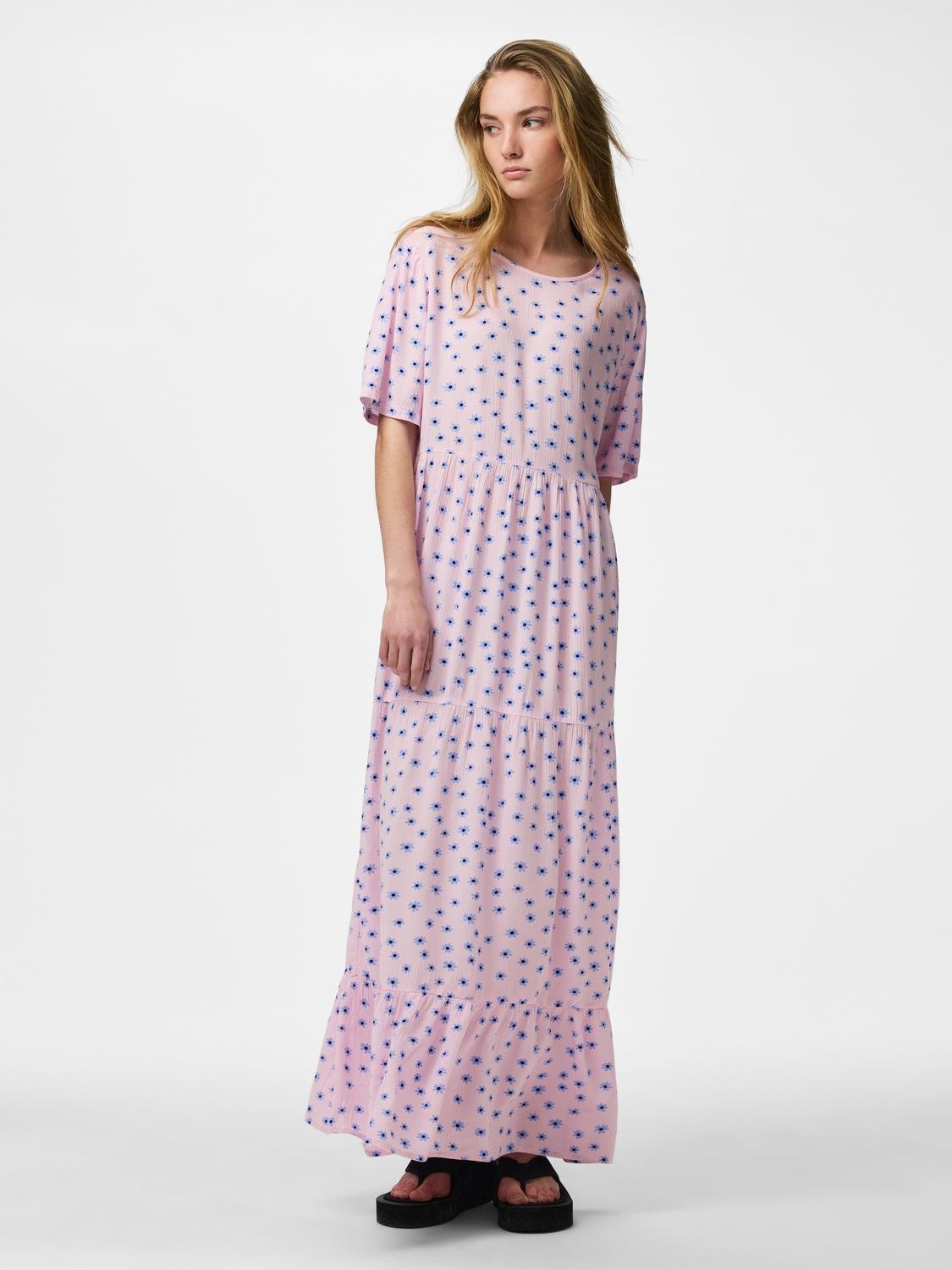 PCEVIE Long Dress - Roseate Spoonbill - VERO MODA & VILA Bergvik