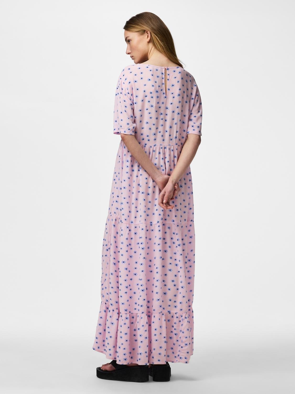 PCEVIE Long Dress - Roseate Spoonbill - VERO MODA & VILA Bergvik