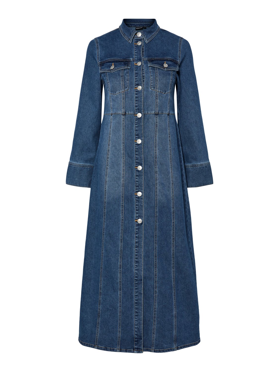 PCFEMMA Long Dress - Medium Blue Denim - VERO MODA & VILA Bergvik