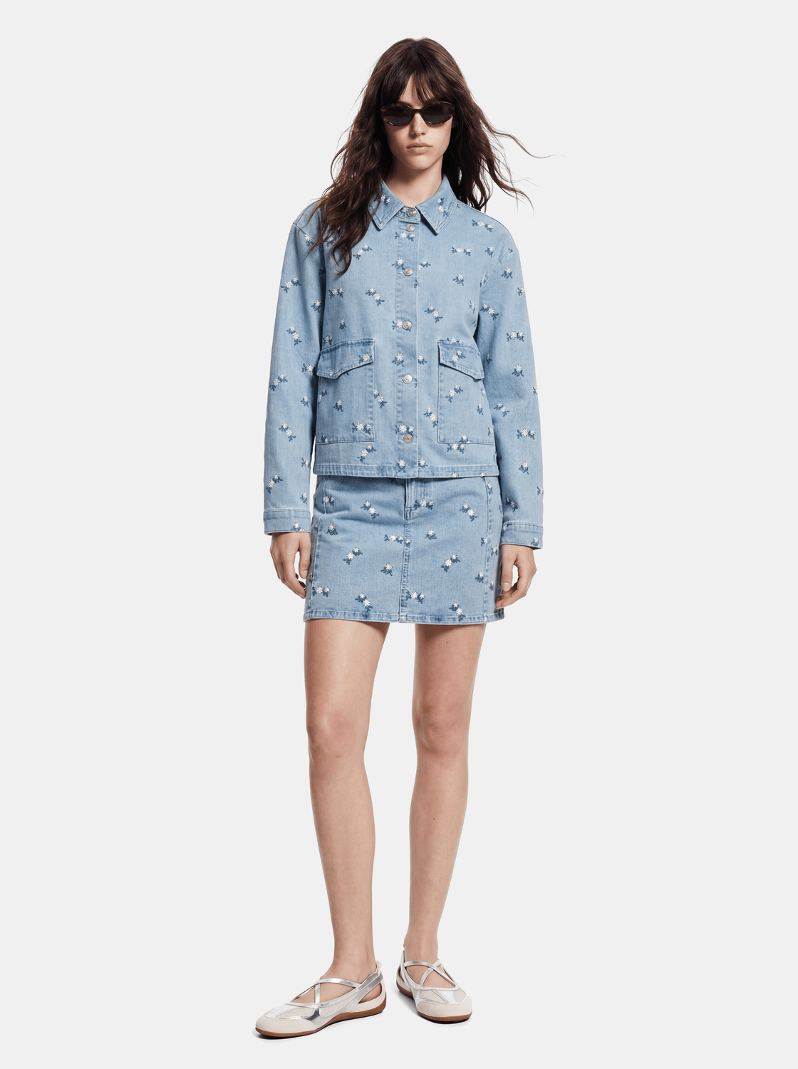 PCFLORA Denim Shirt - Light Blue Denim - VERO MODA & VILA Bergvik