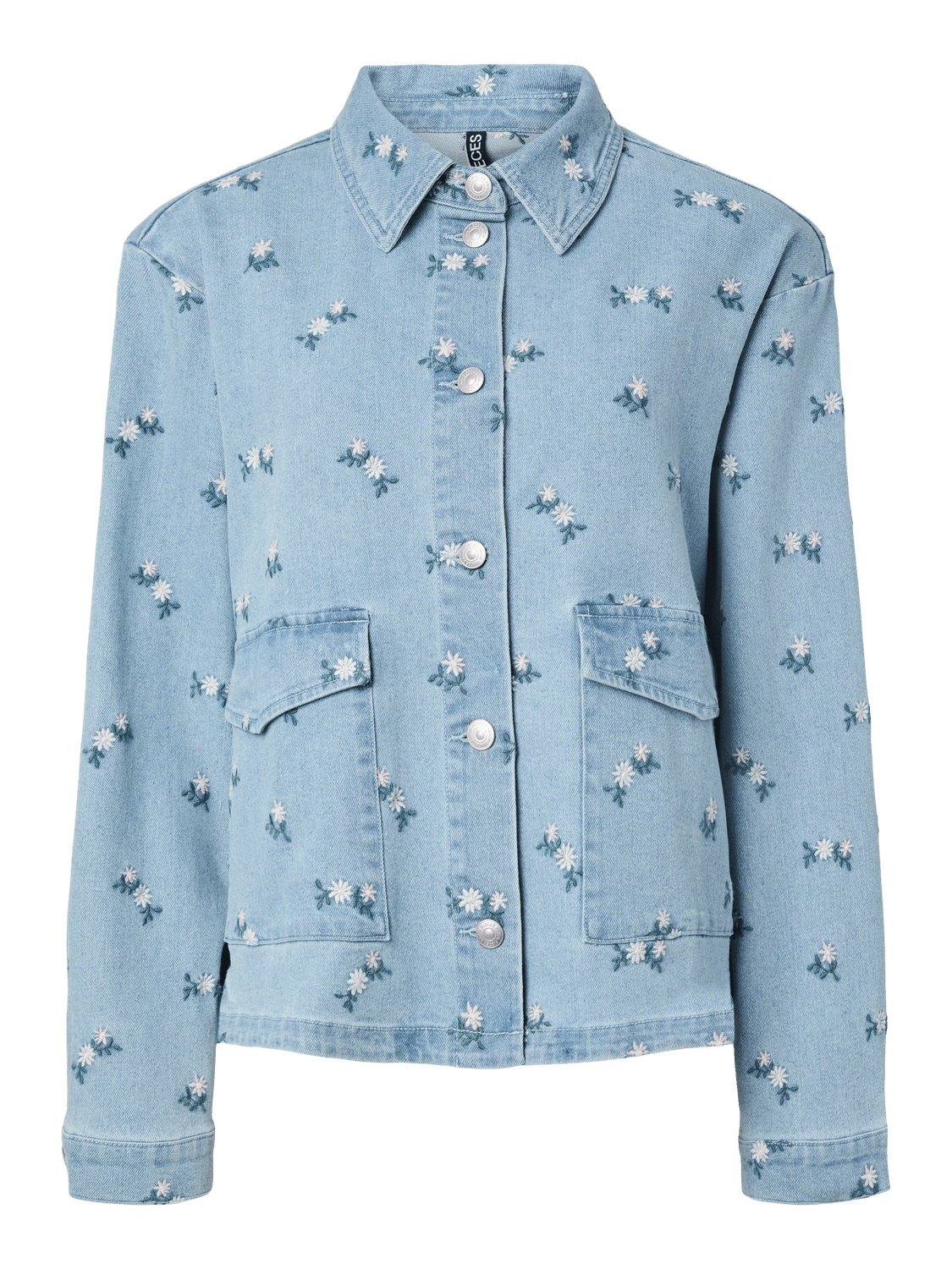 PCFLORA Denim Shirt - Light Blue Denim - VERO MODA & VILA Bergvik