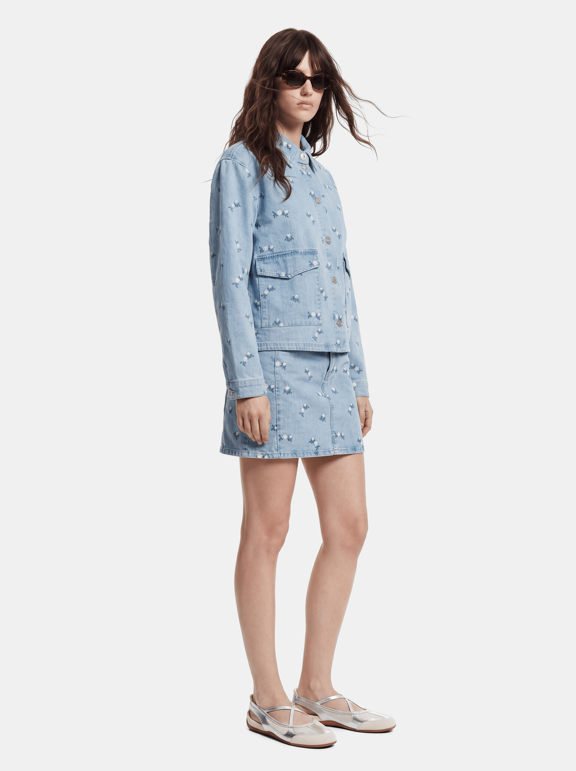 PCFLORA Denim Shirt - Light Blue Denim - VERO MODA & VILA Bergvik