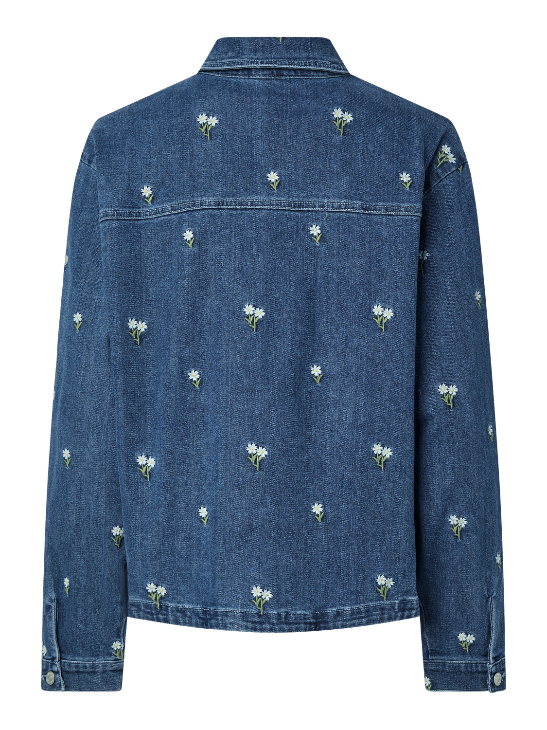 PCFLORA Denim Shirt - Medium Blue Denim - VERO MODA & VILA Bergvik