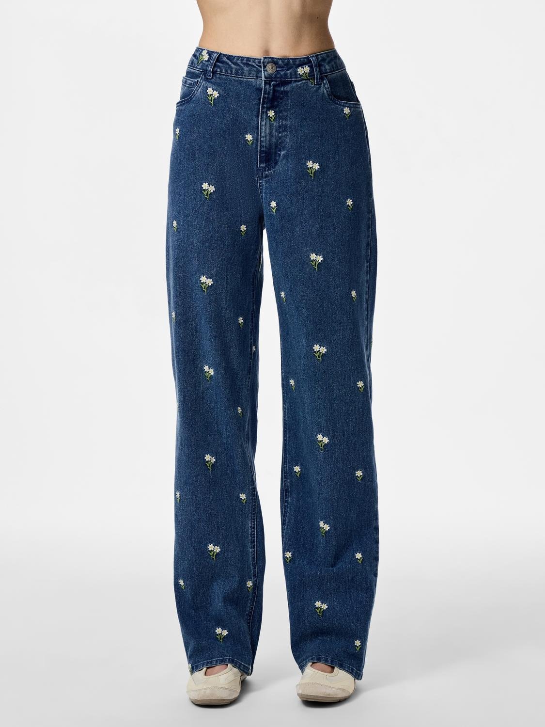 PCFLORA Jeans - Medium Blue Denim - VERO MODA & VILA Bergvik