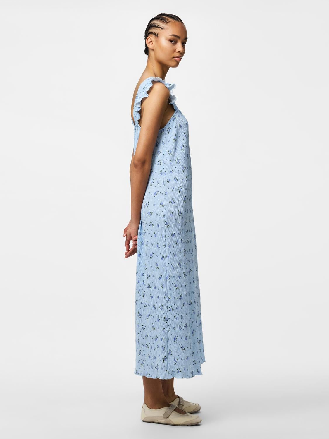 PCFLORA Midi Dress - Cashmere Blue - VERO MODA & VILA Bergvik
