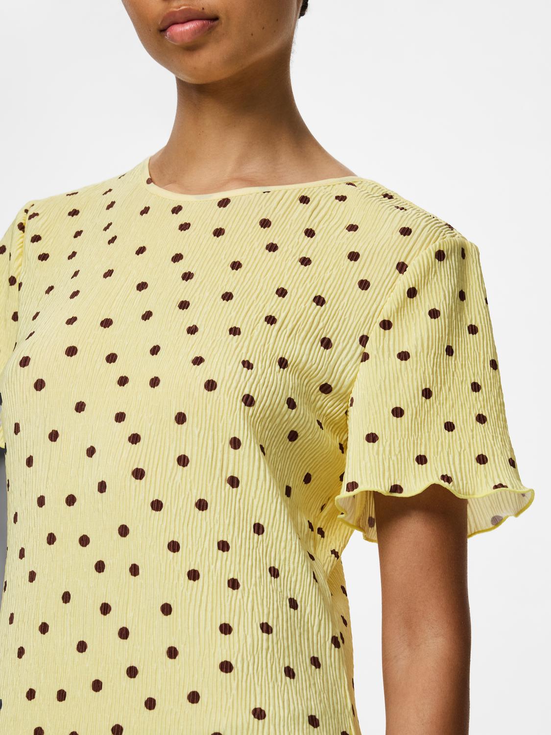 PCFLORA Midi Dress - French Vanilla - VERO MODA & VILA Bergvik