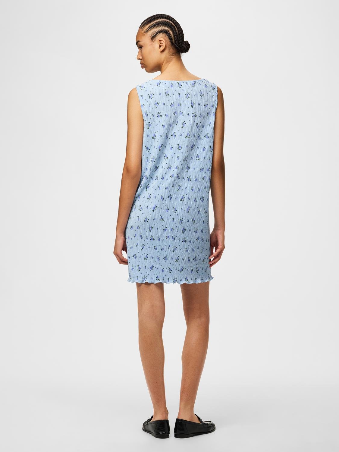 PCFLORA Short Dress - Cashmere Blue - VERO MODA & VILA Bergvik
