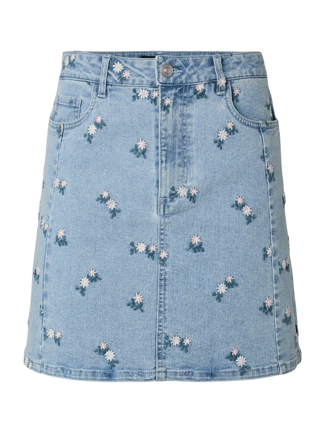 PCFLORA Short Skirt - Light Blue Denim - VERO MODA & VILA Bergvik