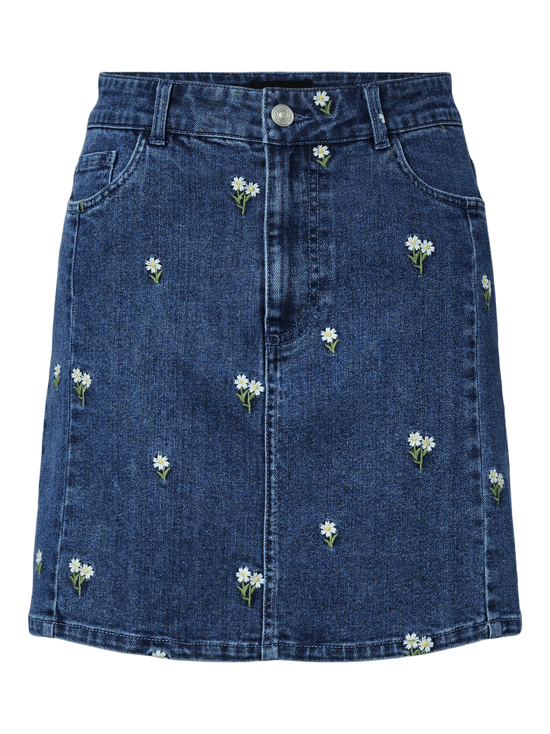 PCFLORA Short Skirt - Medium Blue Denim - VERO MODA & VILA Bergvik