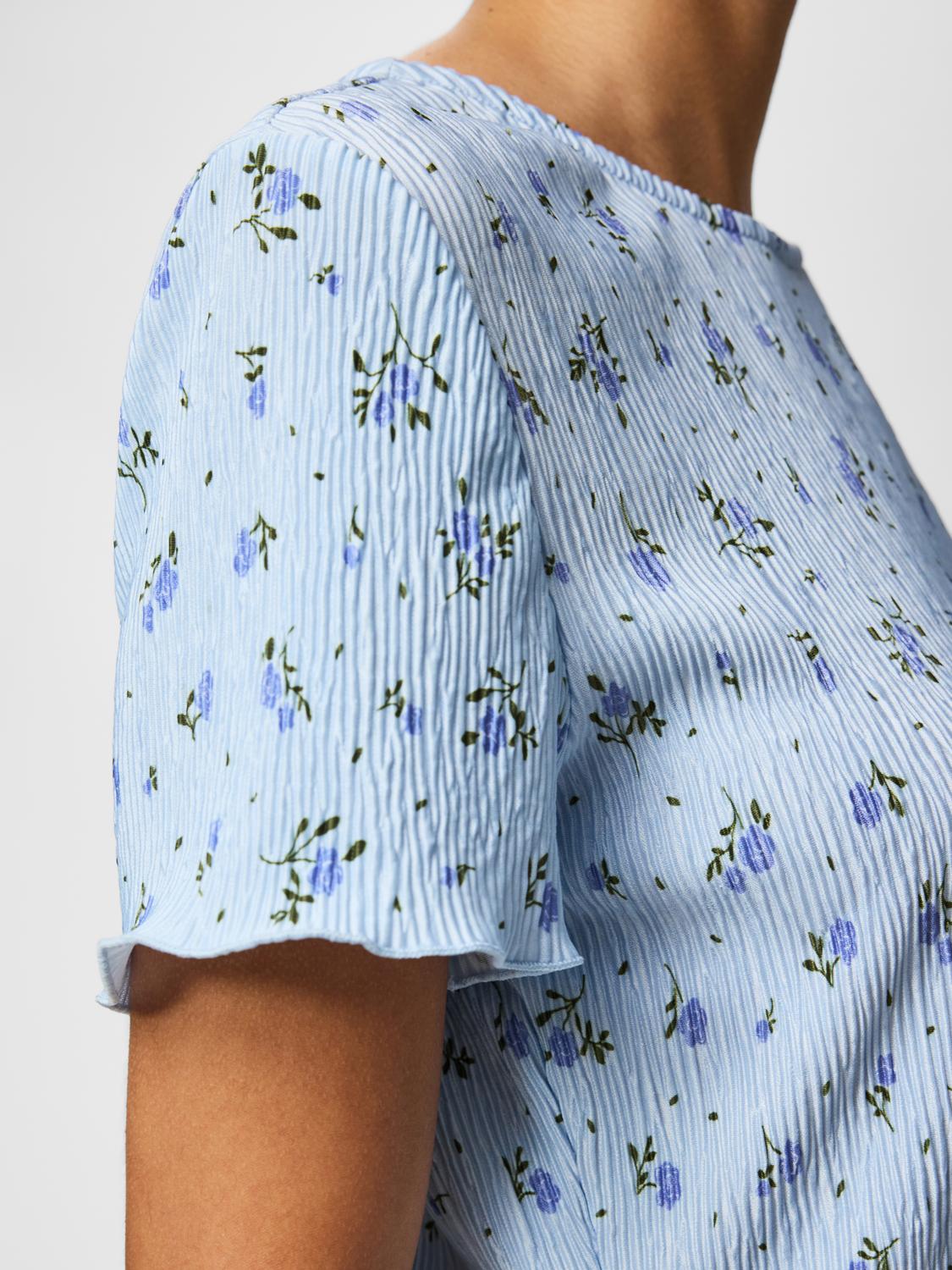 PCFLORA T-Shirt - Cashmere Blue - VERO MODA & VILA Bergvik