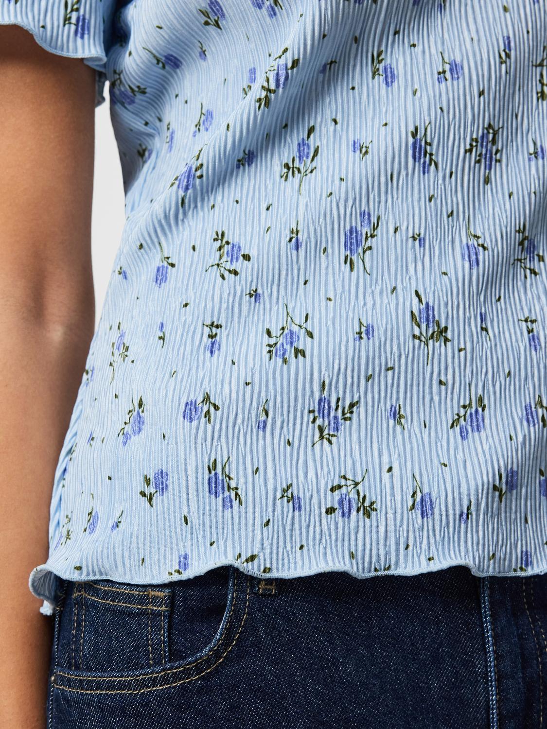 PCFLORA T-Shirt - Cashmere Blue - VERO MODA & VILA Bergvik