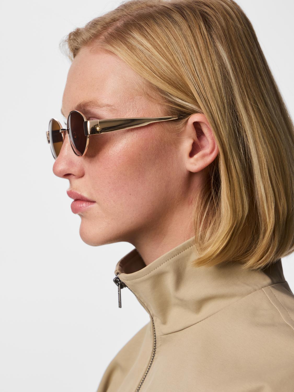 PCGEMMA Sunglasses - Gold Colour - VERO MODA & VILA Bergvik