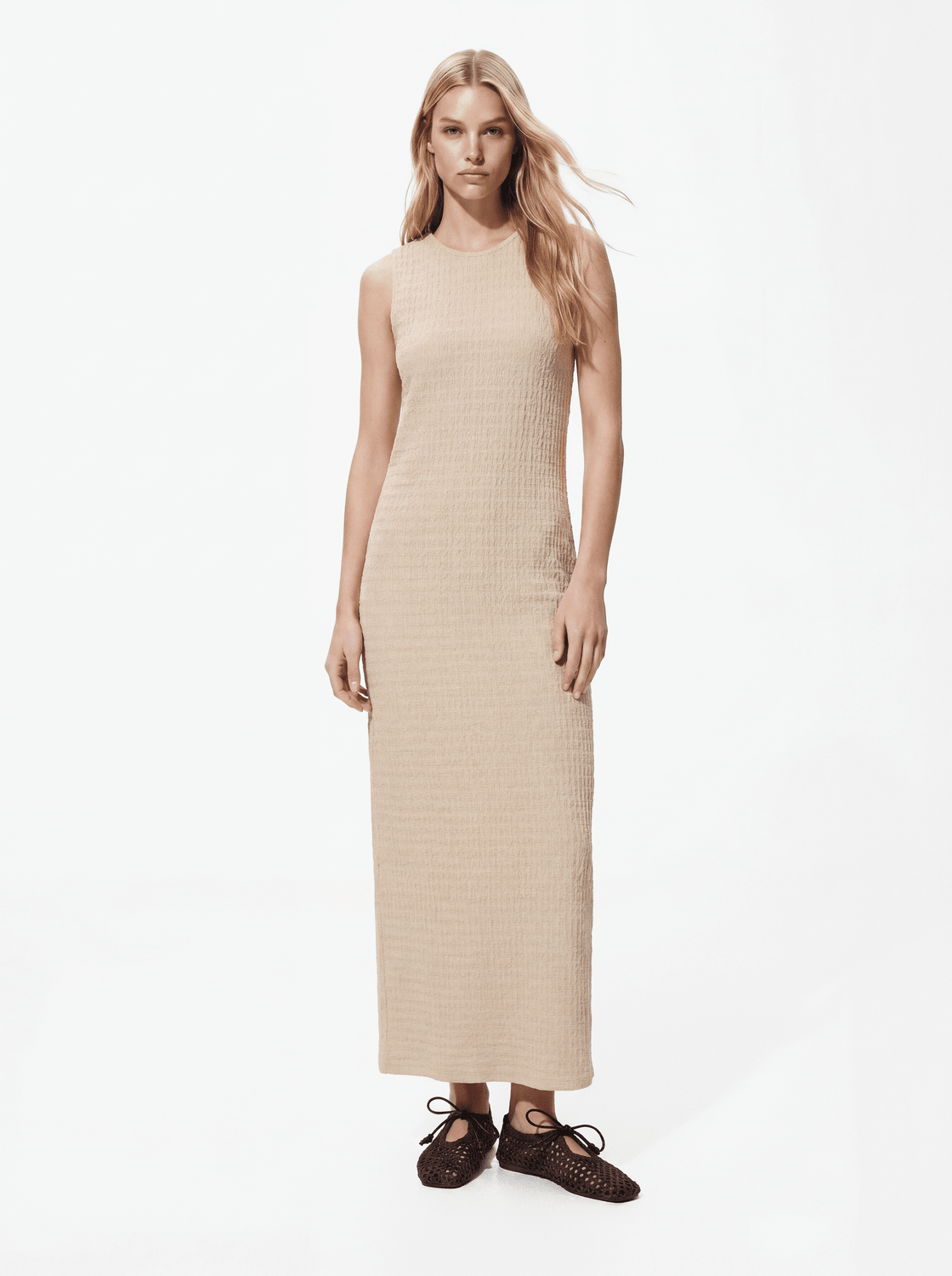 PCGRACE Long Dress - Silver Lining - VERO MODA & VILA Bergvik