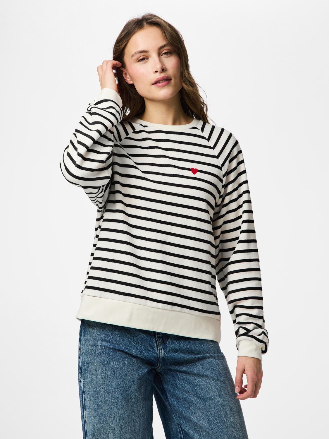 PCGRETA Sweatshirt - Cloud Dancer - VERO MODA & VILA Bergvik