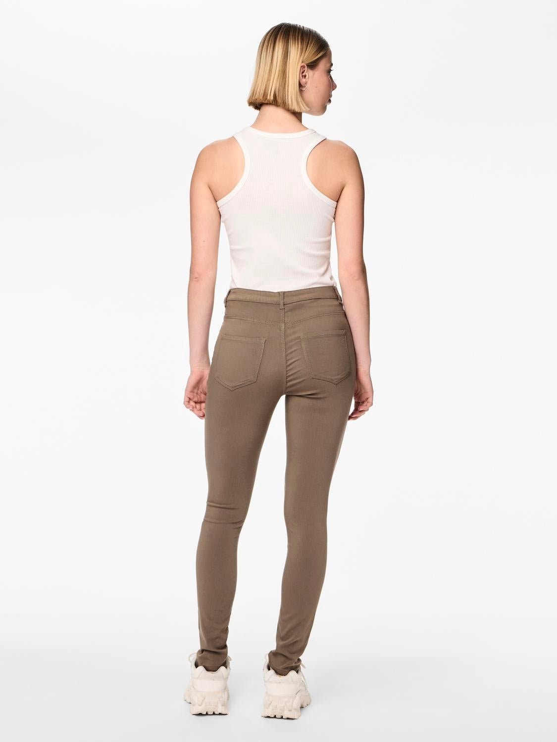 PCHIGHSKIN Leggings - Morel - VERO MODA & VILA Bergvik