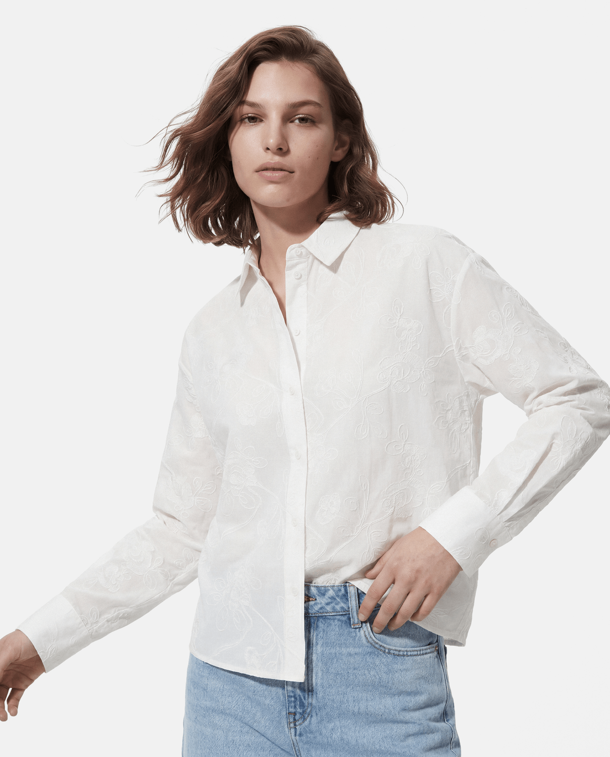 PCJEFINA Shirt - Cloud Dancer - VERO MODA & VILA Bergvik