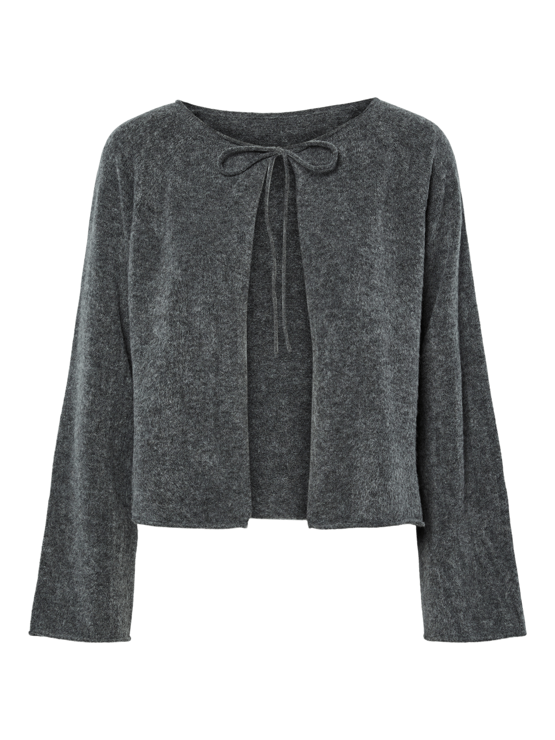 PCJIKO Knit Cardigan - Medium Grey Melange - VERO MODA & VILA Bergvik