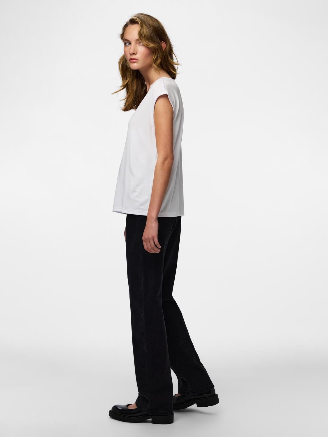 PCKAMALA T-Shirt - Bright White - VERO MODA & VILA Bergvik