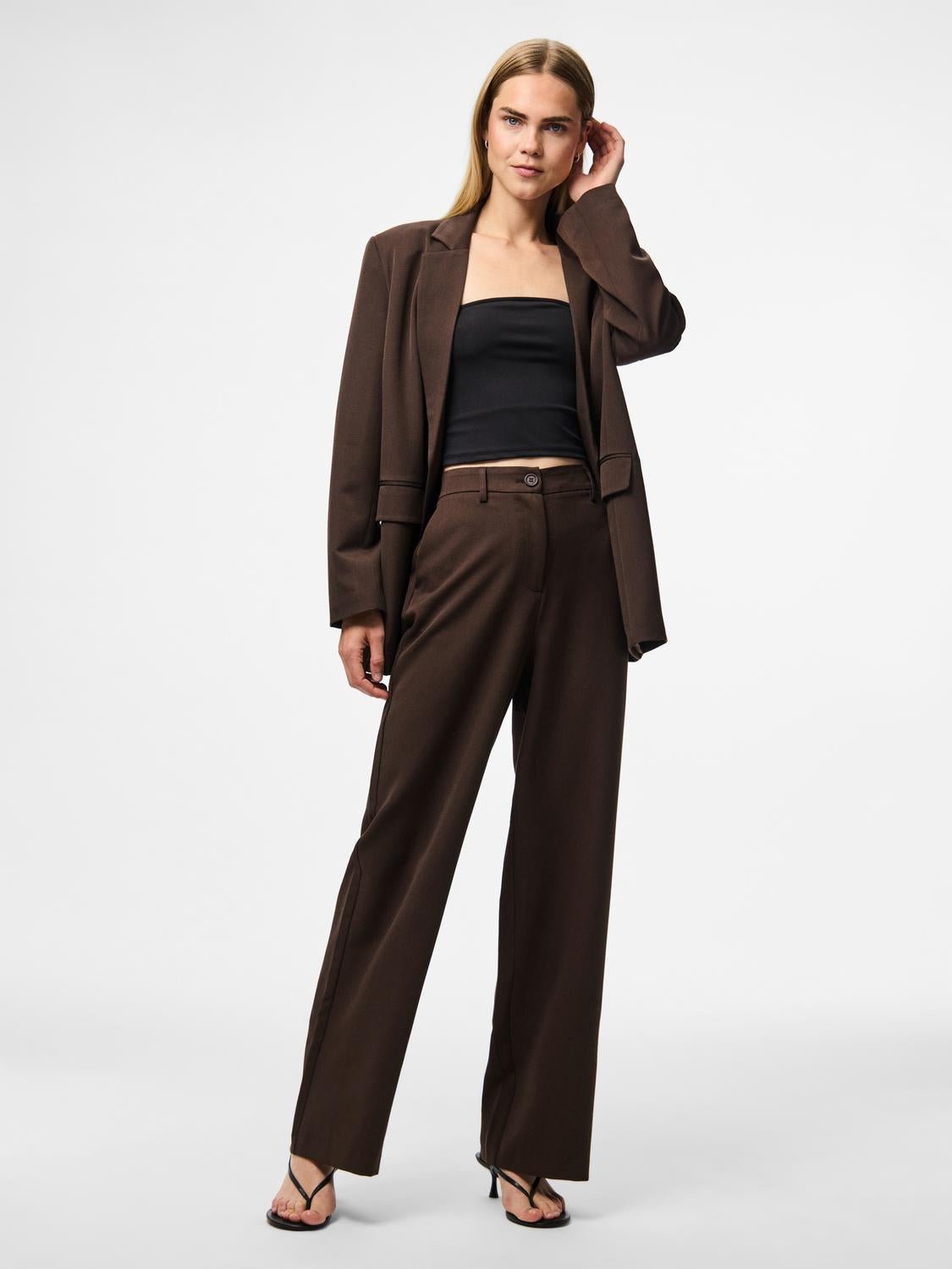 PCKAMIL Trousers - Hot Fudge - VERO MODA & VILA Bergvik