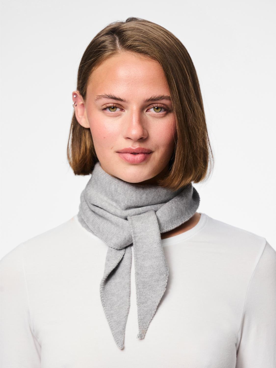 PCKOMMA Scarf - Medium Grey Melange - VERO MODA & VILA Bergvik