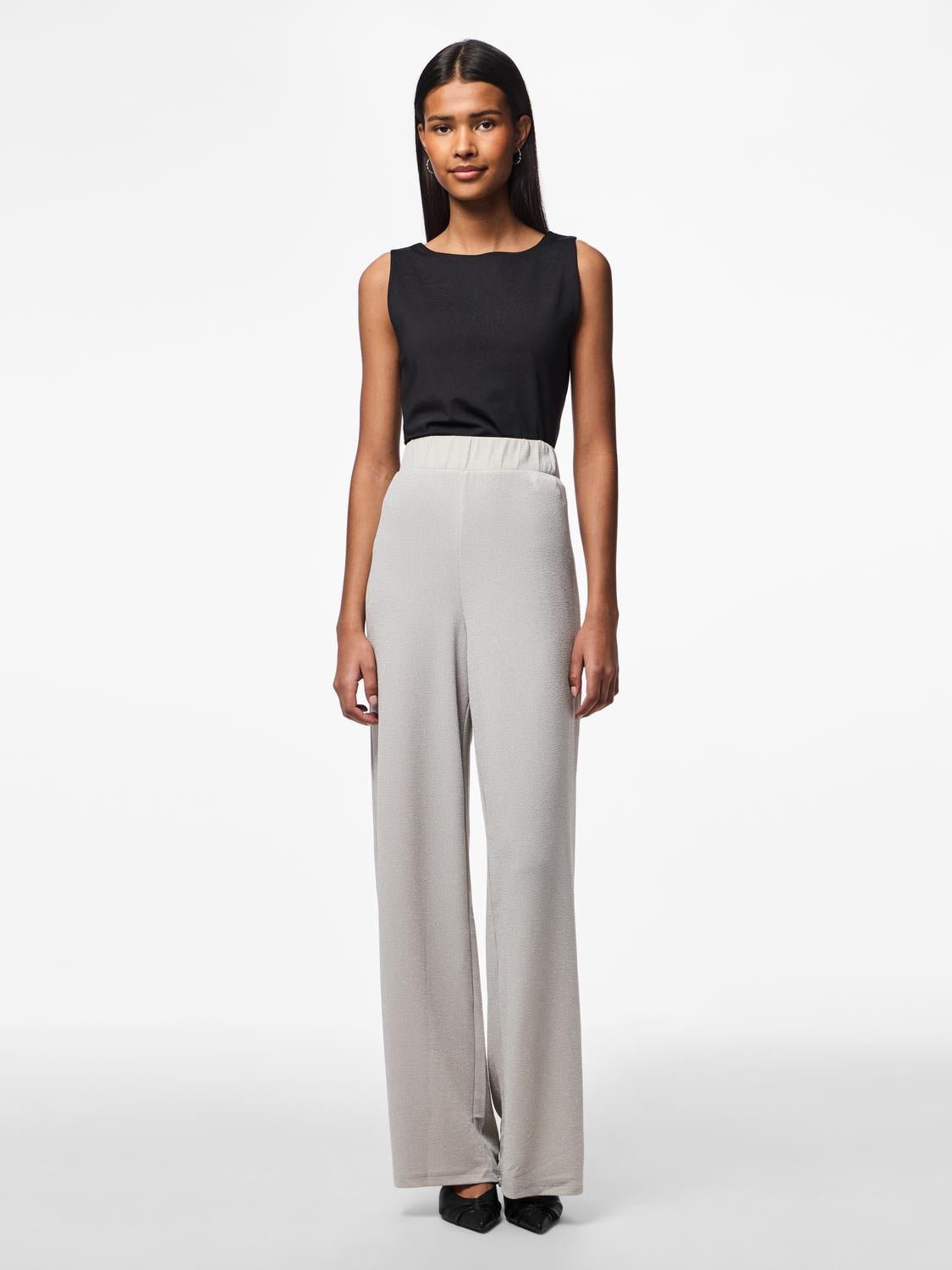 PCLINA Trousers - Lunar Rock - VERO MODA & VILA Bergvik